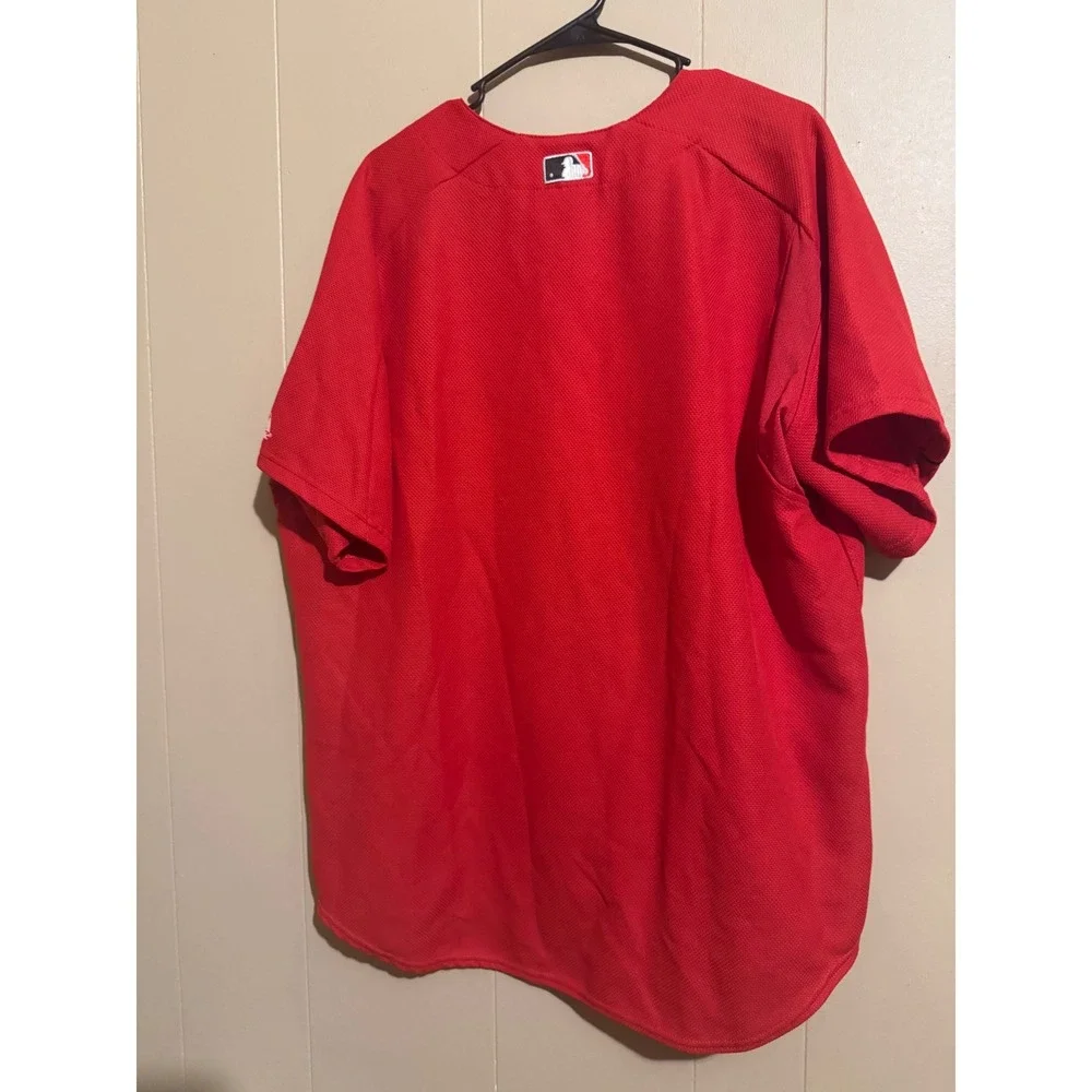 Majestic Cincinnati Reds Baseball Jersey Red Authentic Collection Men Size Large